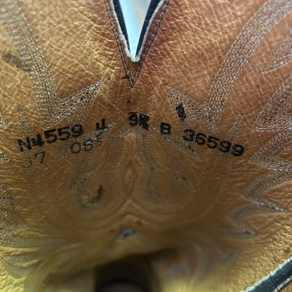 Lucchese N4559 Black Mad Dog 1883 Snip Toe Cowboy Boots Womens 9.5 B - Picture 6 of 12